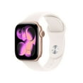 thumbnail image 1 of Apple Watch Series 11 [GPS 42mm] Smartwatch with Rose Gold Aluminum Case with Light Blush Sport Band - M/L, 1 of 10