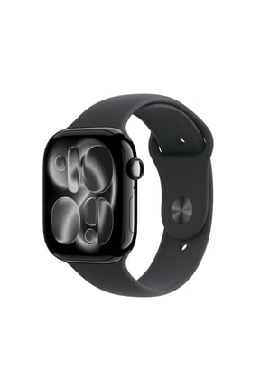 Watch Series 11 [GPS 46mm] Smartwatch with Jet Black Aluminum Case with Black Sport Band - M/L