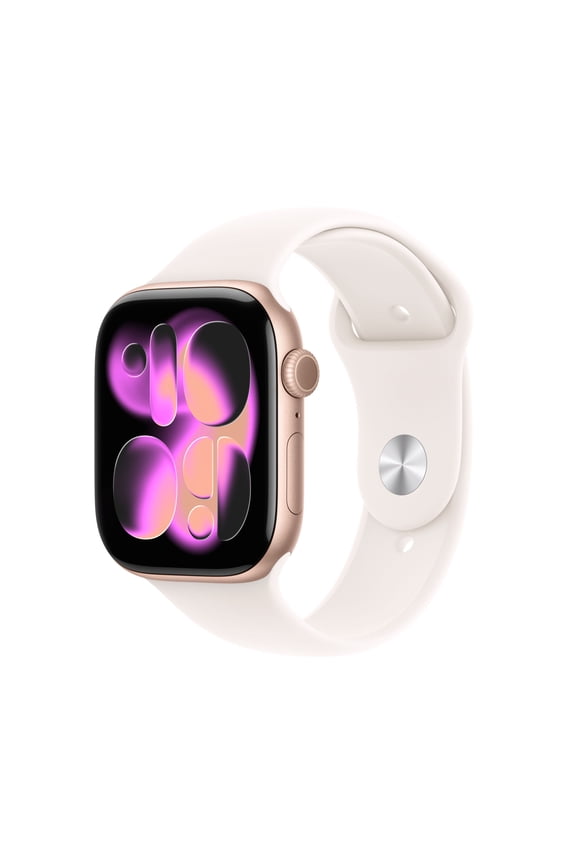 Watch Series 11 [GPS 46mm] Smartwatch with Rose Gold Aluminum Case with Light Blush Sport Band - M/L