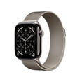 thumbnail image 1 of Apple Watch Series 11 [GPS + Cellular 42mm] Smartwatch with Natural Titanium Case with Natural Milanese Loop, 1 of 10