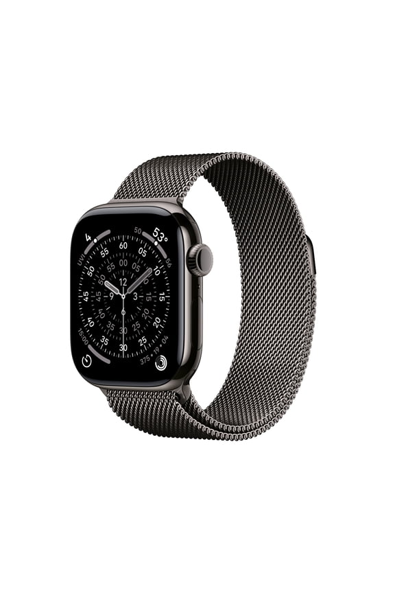 Watch Series 11 [GPS + Cellular 42mm] Smartwatch with Slate Titanium Case with Slate Milanese Loop
