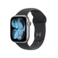 thumbnail image 1 of Apple Watch Series 11 [GPS + Cellular 42mm] Smartwatch with Space Gray Aluminum Case with Black Sport Band - S/M, 1 of 10