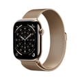 thumbnail image 1 of Apple Watch Series 11 [GPS + Cellular 46mm] Smartwatch with Gold Titanium Case with Gold Milanese Loop - S/M, 1 of 10