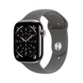 thumbnail image 1 of Apple Watch Series 11 [GPS + Cellular 46mm] Smartwatch with Natural Titanium Case with Stone Gray Sport Band - M/L, 1 of 10