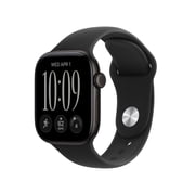 Watch Series 12 GPS 42mm Black Aluminum Case with Black Sport Band - M/L