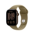 thumbnail image 1 of Apple Watch Series 12 GPS 42mm Dark Bronze Aluminum Case with Olive Sport Band - S/M, 1 of 11