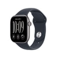 thumbnail image 1 of Apple Watch Series 12 GPS 42mm Space Gray Aluminum Case with Navy Blue Sport Band - S/M, 1 of 11