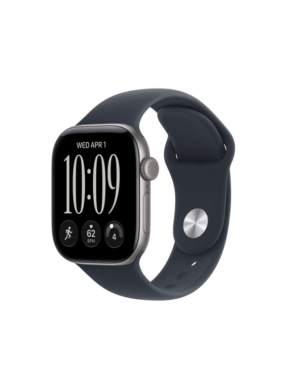 Watch Series 12 GPS 42mm Space Gray Aluminum Case with Navy Blue Sport Band - S/M