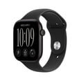 thumbnail image 1 of Apple Watch Series 12 GPS 46mm Black Aluminum Case with Black Sport Band - M/L, 1 of 11