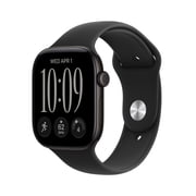 Apple Watch Series 12 GPS 46mm Black Aluminum Case with Black Sport Band - M/L