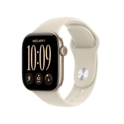 Watch Series 12 GPS + Cellular 42mm Light Gold Aluminum Case with Sand Sport Band - M/L