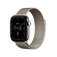 thumbnail image 1 of Apple Watch Series 12 GPS + Cellular 42mm Natural Titanium Case with Natural Milanese Loop, 1 of 11