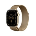 thumbnail image 1 of Apple Watch Series 12 GPS + Cellular 42mm Radiant Gold Titanium Case with Radiant Gold Milanese Loop, 1 of 11
