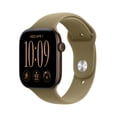thumbnail image 1 of Apple Watch Series 12 GPS + Cellular 46mm Dark Bronze Aluminum Case with Olive Sport Band - S/M, 1 of 11