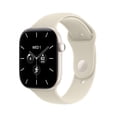 thumbnail image 1 of Apple Watch Series 12 GPS + Cellular 46mm Pearl White Ceramic Case with Sand Sport Band - M/L, 1 of 11