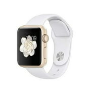 Pre-Owned Apple Watch Series 2 38mm Smartwatch (Gold Aluminum Case, White Silicone Band) Grade B Used