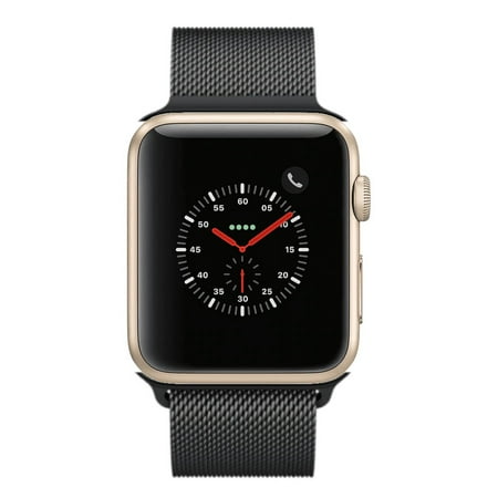 Pre-Owned Apple Watch Series 2 - 38mm, WiFi - Gold with Black Milanese Loop - Used