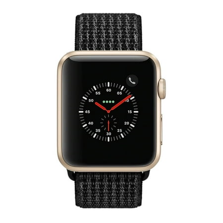 Restored Apple Watch Series 2 - 38mm, WiFi - Gold with Black Sport Loop (Refurbished)