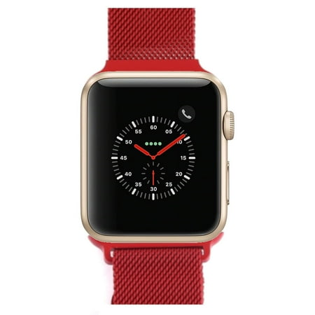 Restored Apple Watch Series 2 - 38mm, WiFi - Gold with Red Milanese Loop (Refurbished)
