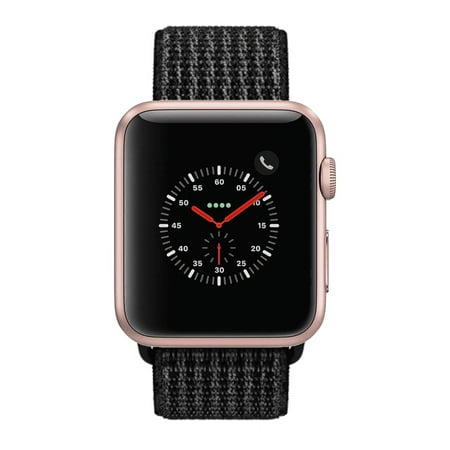 Restored Apple Watch Series 2 - 38mm, WiFi - Rose Gold with Black Sport Loop (Refurbished)