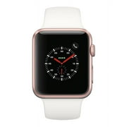 Restored Apple Watch Series 2 - 38mm, WiFi - Rose Gold with White Sport Band (Refurbished)