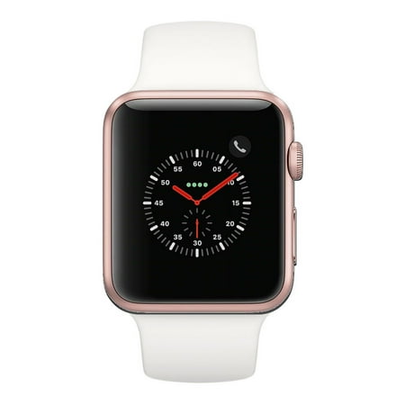 Restored Apple Watch Series 2 - 38mm, WiFi - Rose Gold with White Sport Band (Refurbished)