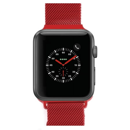 Pre-Owned Apple Watch Series 2 - 38mm, WiFi - Space Gray with Red Milanese Loop - Used