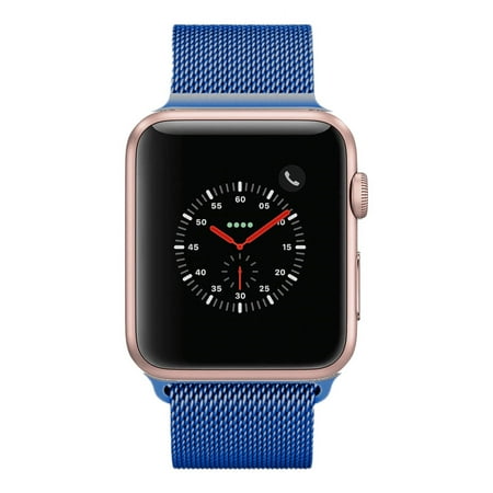 Pre-Owned Apple Watch Series 2 - 42mm, WiFi - Rose Gold with Blue Milanese Loop - Used