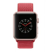 Restored Apple Watch Series 2 - 42mm, WiFi - Rose Gold with Red Sport Loop (Refurbished)