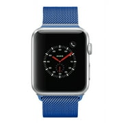 Pre-Owned Apple Watch Series 2 - 42mm, WiFi - Silver with Blue Milanese Loop - Used