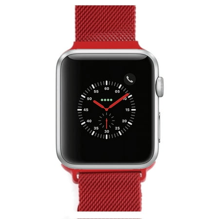 Pre-Owned Apple Watch Series 2 - 42mm, WiFi - Silver with Red Milanese Loop - Used