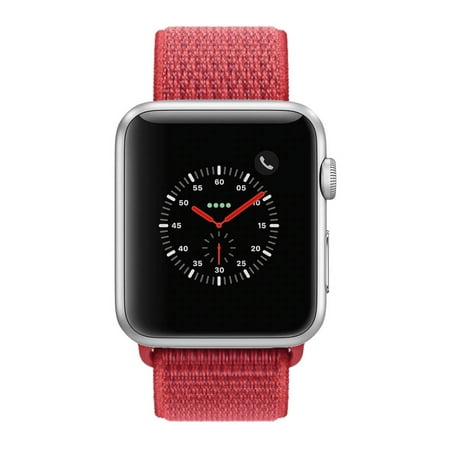 Pre-Owned Apple Watch Series 2 - 42mm, WiFi - Silver with Red Sport Loop