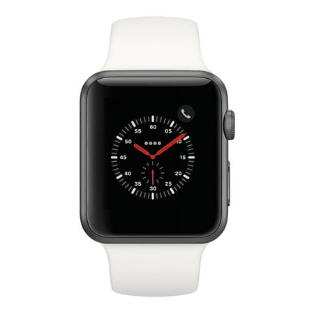 Pre-Owned Apple Watch Series 2 - 42mm, WiFi - Space Gray with White Sport Band - Used