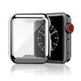 thumbnail image 1 of for Apple Watch Series 3/2/1 38mm Screen Protector Case, PC Hard Cover with Tempered Glass Film Ultra-Thin Slim Fit Scratch Resistant Protective Bumper for iWatch 38mm Accessories, Silver, 1 of 7