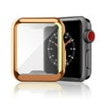 thumbnail image 1 of for Apple Watch Series 3/2/1 38mm Screen Protector Case, PC Hard Cover with Tempered Glass Film Ultra-Thin Slim Fit Scratch Resistant Protective Bumper for iWatch 38mm Accessories, Rosegold, 1 of 7