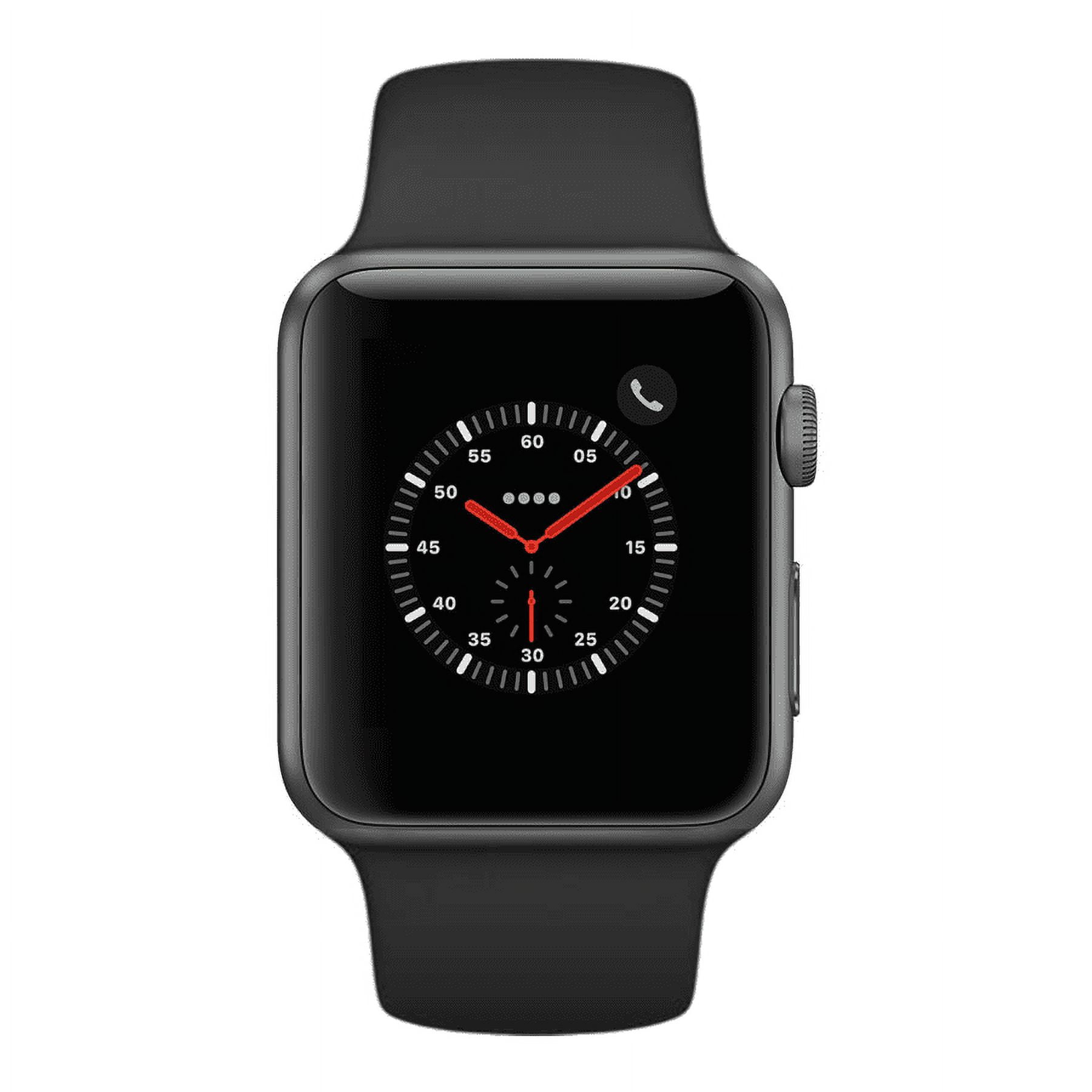 Apple Watch Series 3, 38MM, GPS + Cellular, Space Gray Aluminum