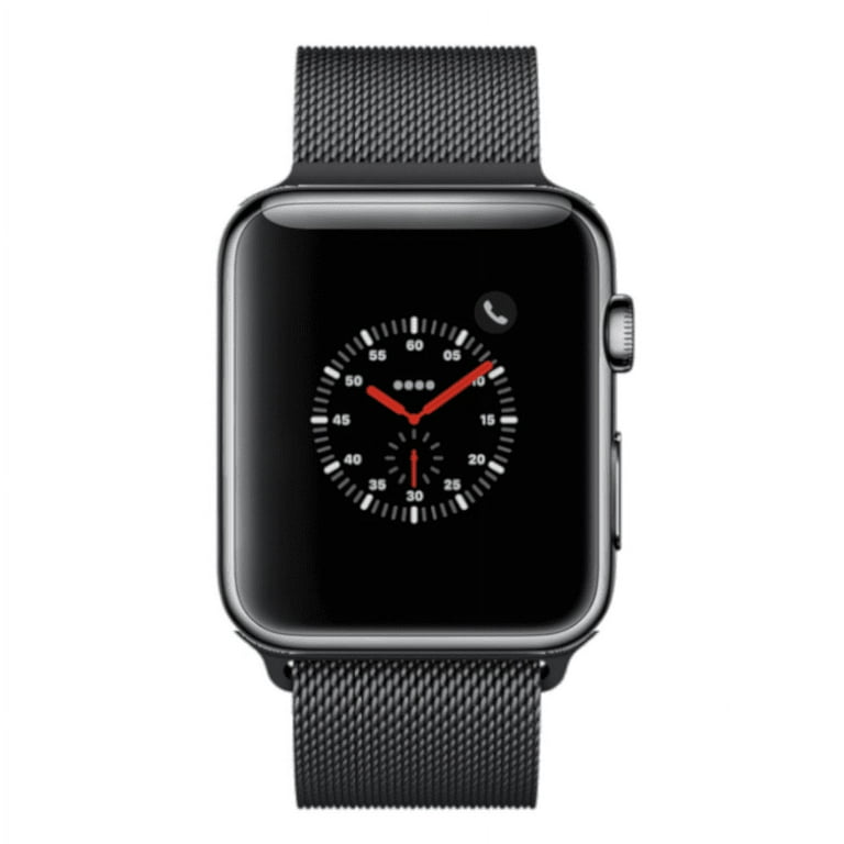 Apple space outlet black milanese loop