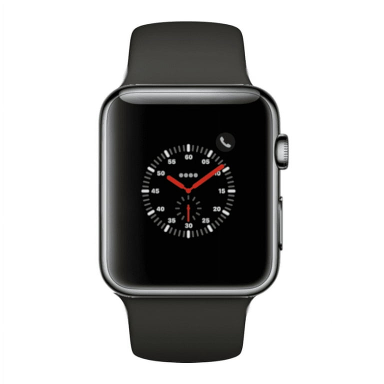 Apple Watch Series 3, 42MM, GPS + Cellular, Space Black Stainless