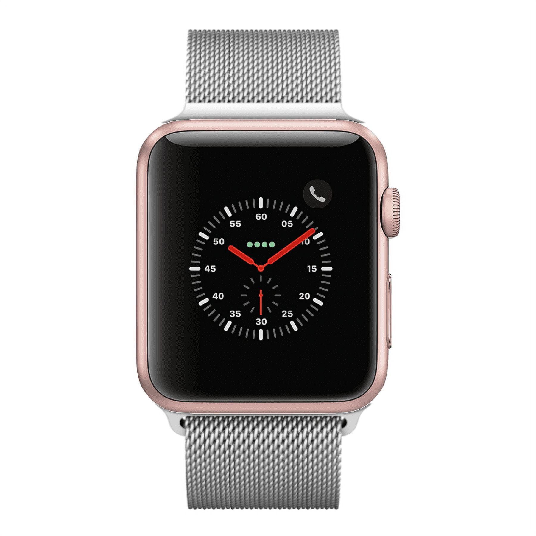 Milanese loop with sale aluminum apple watch