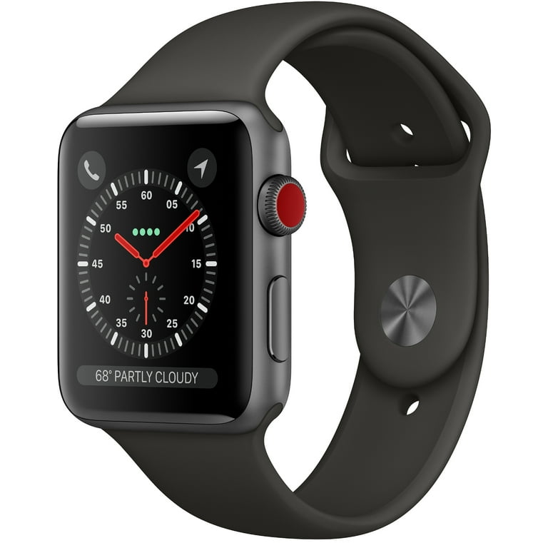 Apple Watch - アップル Apple Watch3 42mm スペースグレイアルミ ブラックスポ Apple Watch Series 3 GPS, 42mm Space Gray Aluminum Case with