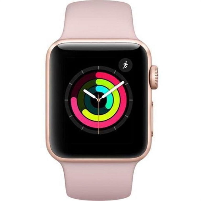 Apple Watch Series 3, 38mm, GPS + Cellular, Gold Aluminum Case 