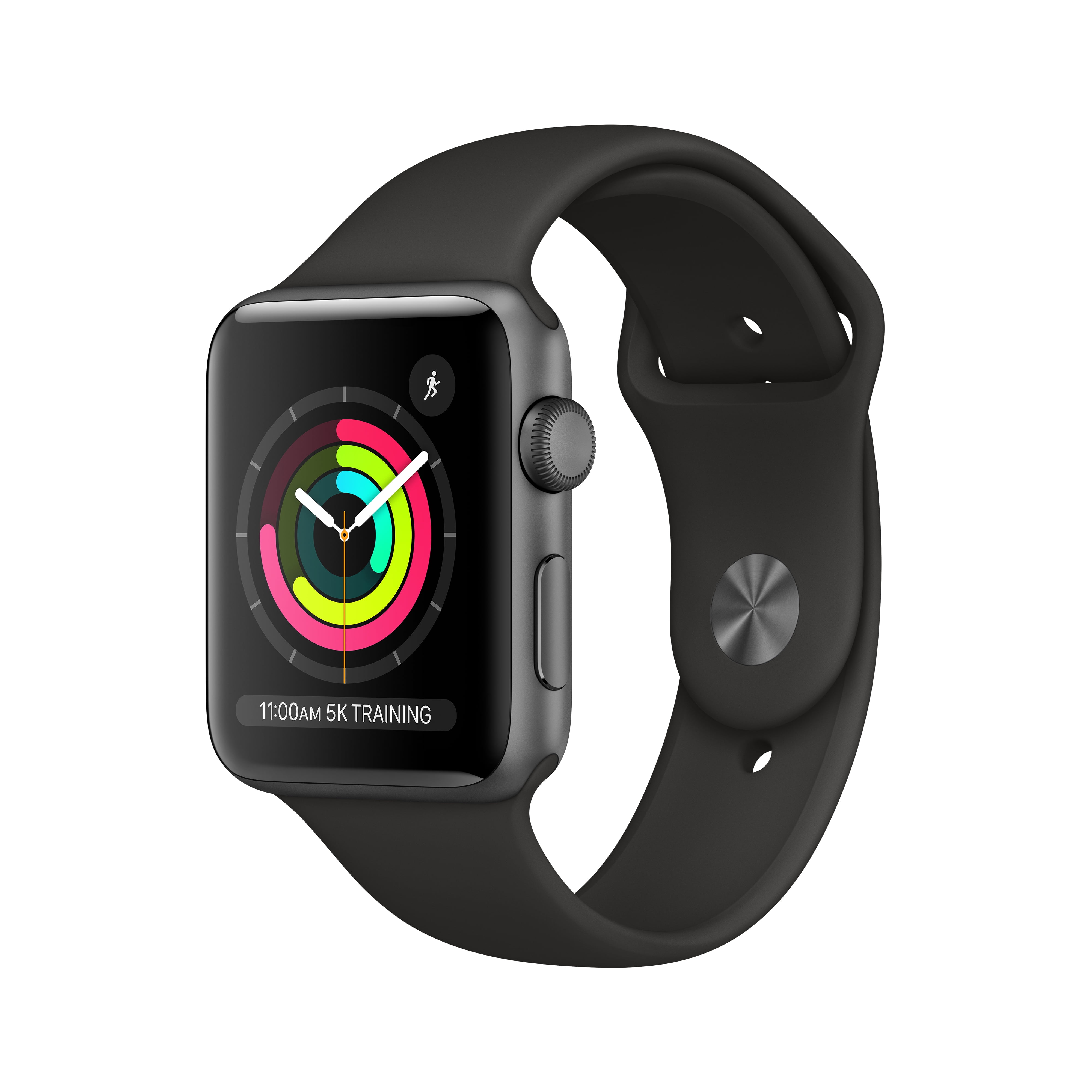 Apple Watch Series 3 GPS Space Gray - 42mm - Black Sport Band