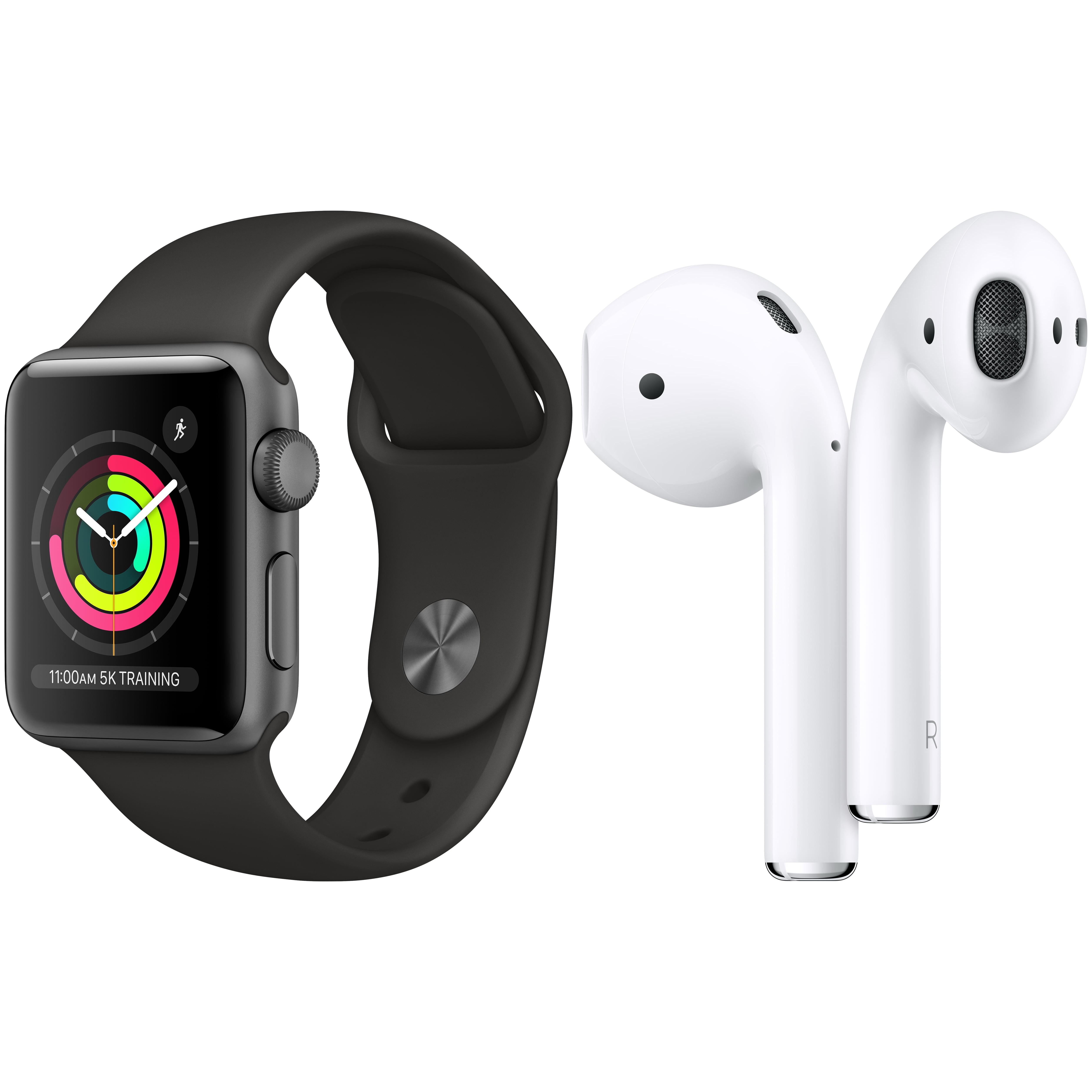 Apple Watch Series 3 GPS and Apple AirPods with Charging