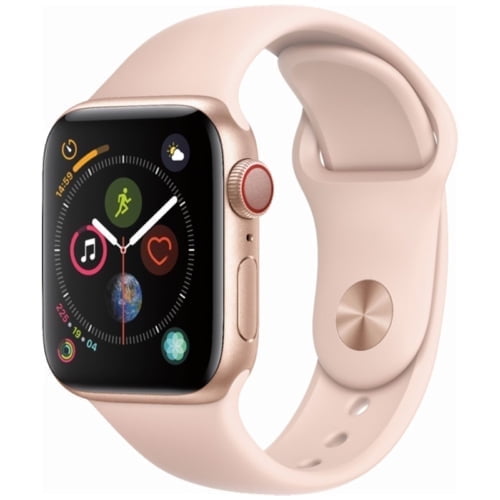 Pre-Owned Apple Watch Series 4 44mm GPS + Cellular Smart Watch with 10 Hour Battery Life, 1 Each