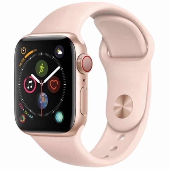 Pre-Owned Apple Watch Series 4 44mm GPS + Cellular Smart Watch with 10 Hour Battery Life, 1 Each