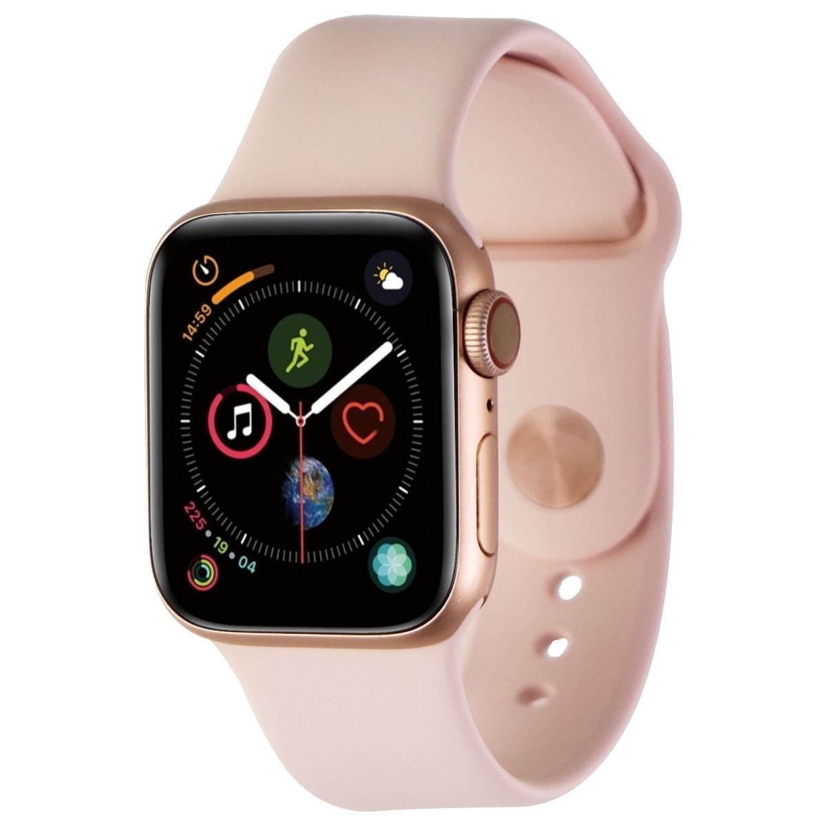 Pre-Owned Apple Watch Series 4 (A1975) GPS + Cellular - 40mm Gold Aluminum/Pink Sport Band