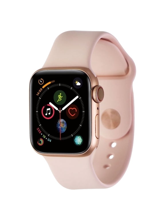 Pre-Owned Apple Watch Series 4 (A1975) GPS + Cellular - 40mm Gold Aluminum/Pink Sport Band, 16 GB