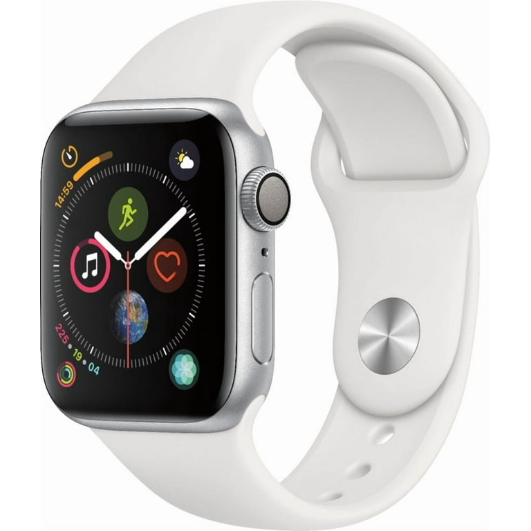 Apple Watch Gen 4 Series 4 40mm Silver Aluminum - White Sport Band