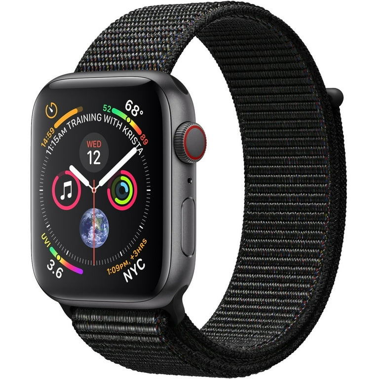 Apple Watch Series 4 GPS 40mm Space Gray Aluminum Case with Black Sport Loop Walmart