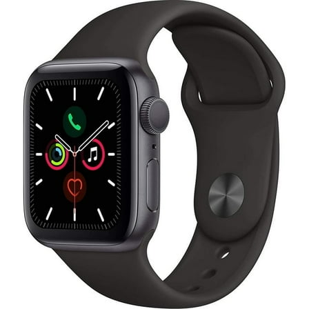 Pre-Owned Apple Watch Series 4 (GPS, 44mm) - Space Gray Aluminum Case with Black Sport Band - Heavily Used